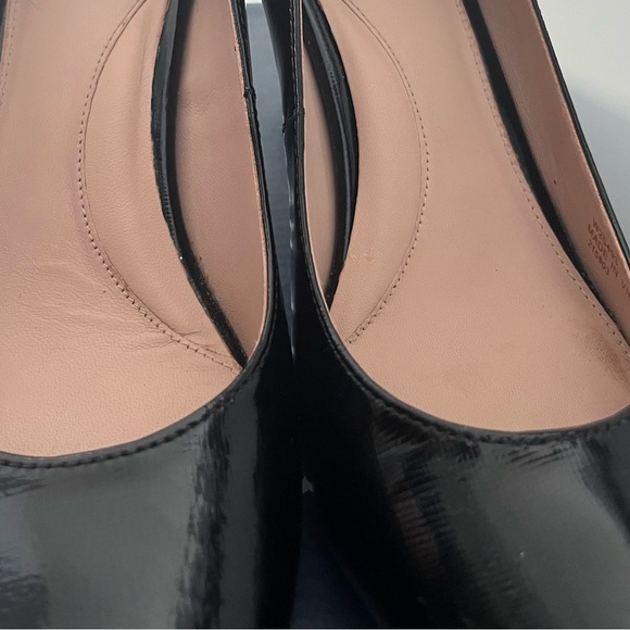 Cole Haan Gabbie Pump 80mm Black Saffiano Leather Patent - Picture 12 of 14